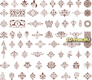 Векторы набор Free Vectors for Laser Cutting 238
