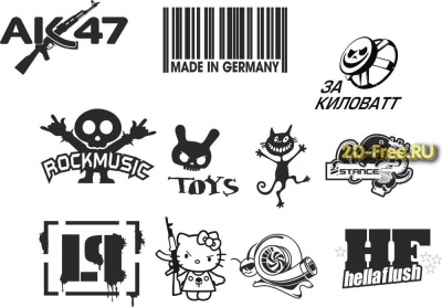 Векторы набор Free Vectors for Laser Cutting 029