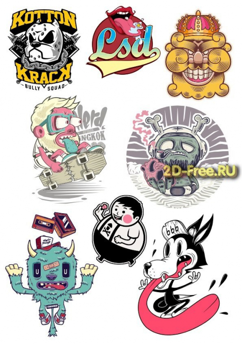 Рисунки на футболки T-shirt vector free 23