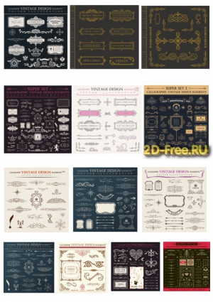 Векторы набор Free Vectors for Laser Cutting 230