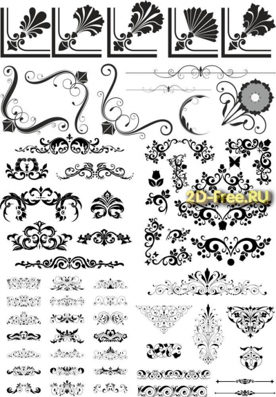 Векторы набор Free Vectors for Laser Cutting 069