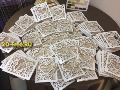 Открытка с сердечками формат cdr