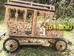 Машинка карета 2D макет
