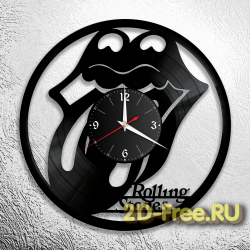 Часы из пластинки музыка Rolling Stones 2