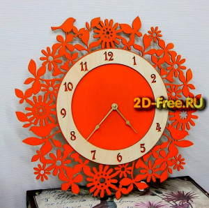 Часы настенные макет модели 05 cdr формат