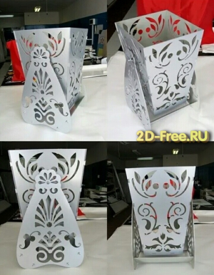 Макет уличной урны dxf формат