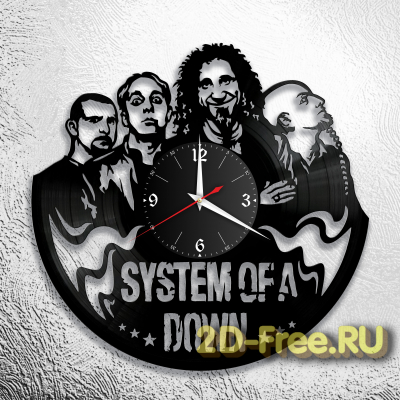 Часы из пластинки музыка System Of a Down 2