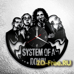 Часы из пластинки музыка System Of a Down 2