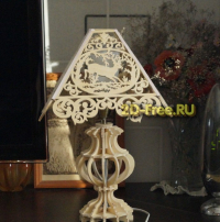 Лампа резная при кроватная макет