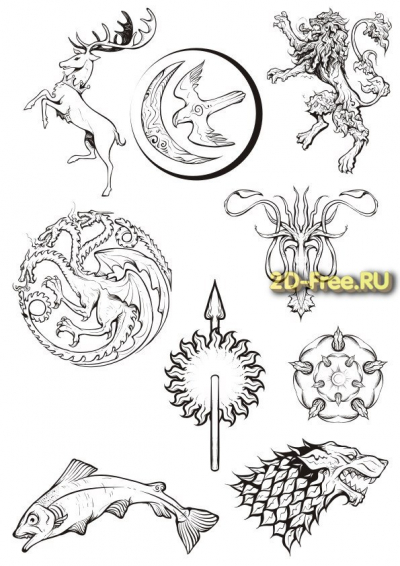 Векторы набор Free Vectors for Laser Cutting 200