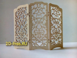 Ширма, прорезная резьба