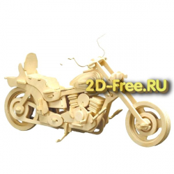 Мотоцикл Харлей Девитсон 2D макет