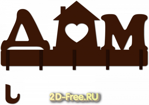 Ключница макет для лазерной резки 38