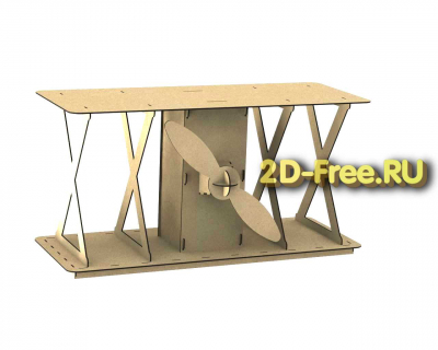 Детский стол самолет 2D макет