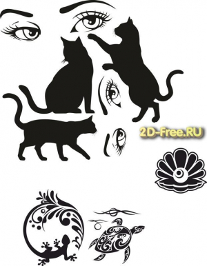 Векторы набор Free Vectors for Laser Cutting 242
