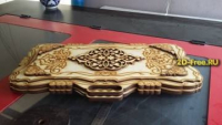 Нарды резные из дерева с ручками