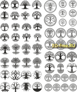 Векторы набор Free Vectors for Laser Cutting 093