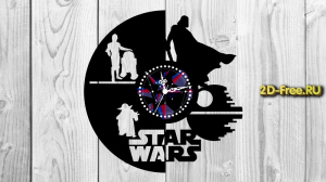 Часы star war макет 80 формат cdr