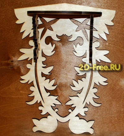 Полка резная файл cdr