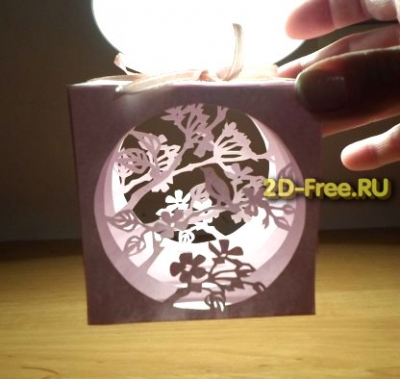 Туннель весна 2D макет для лазерной резки
