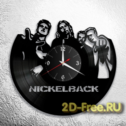 Часы из пластинки музыка Nickelback