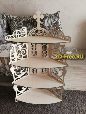 Полка в красный угол под иконы