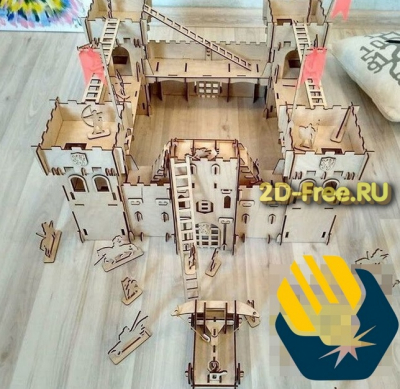 Замок для лазерной резки модель 2D