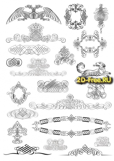 Векторы набор Free Vectors for Laser Cutting 162