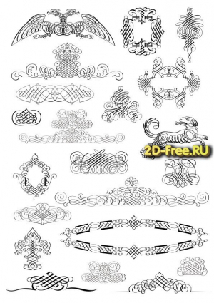 Векторы набор Free Vectors for Laser Cutting 162