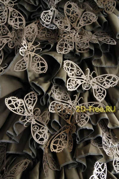 Бабочки резные
