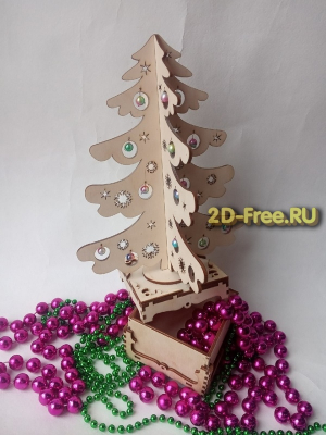 Елочка новогодняя макет cdr файл