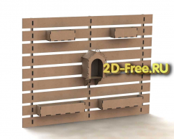 Панель в храм 2D макет