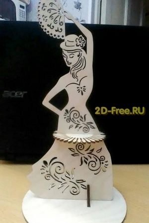 Салфетница танцовщица модель