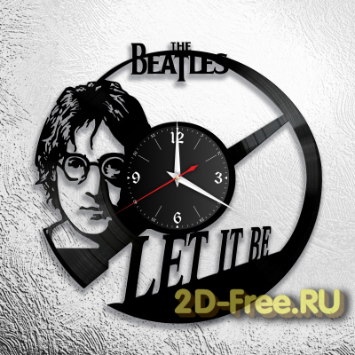 Часы из пластинки музыка BEATLES 1