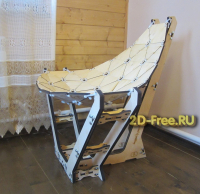 Макет деревянного кресла