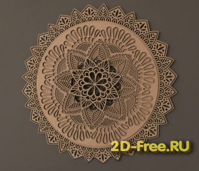 Мандала макет формата 2D
