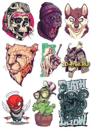 Рисунки на футболки T-shirt vector free 14