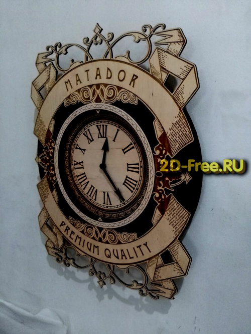 Часы матадор макет 23 формат cdr