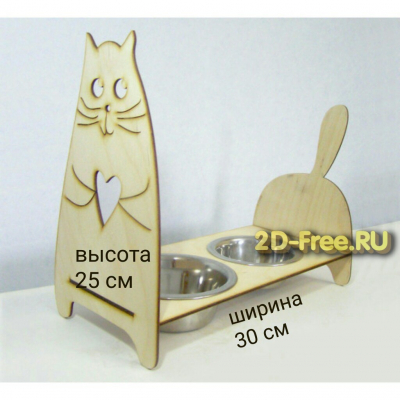Миска для котов макет