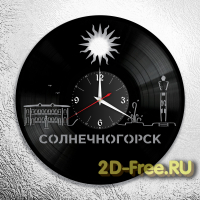 Часы на пластинке города Солнечногорск