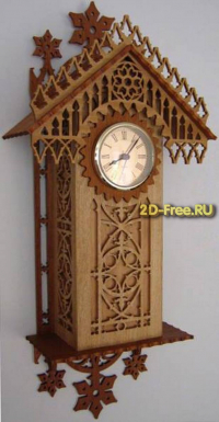 Макет резных часов