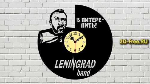 Часы Ленинград макет 81 формат cdr