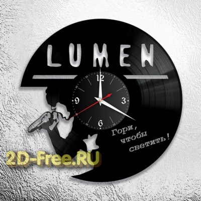 Часы из пластинки русская музыка Lumen
