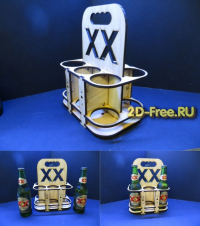 Переноска для 6 бутылок пива 0,5 4