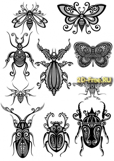 Векторы набор Free Vectors for Laser Cutting 066