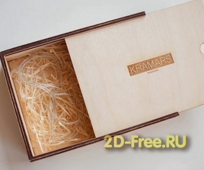 Коробочка 2D макет для лазерной резки