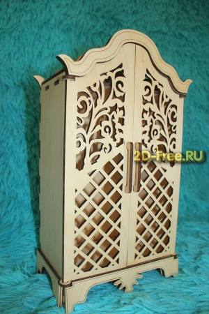 Детский шкаф для кукольного домика cdr