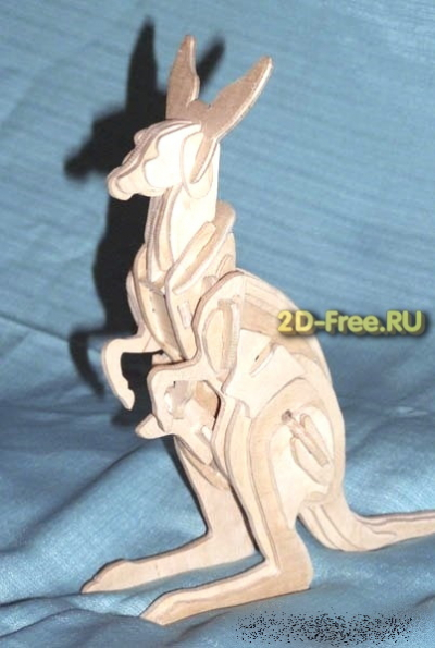 Кенгуру макет для лазерной резки