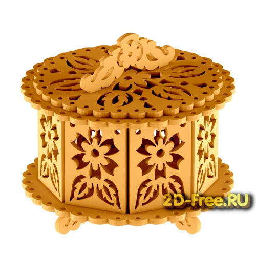 Шкатулка для лазерной резки 11
