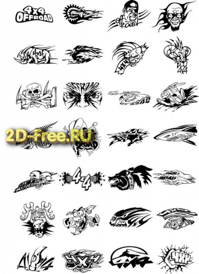 Векторы набор Free Vectors for Laser Cutting 256
